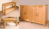 Bespoke Handcrafted Oak Console Table, Handmade Solid Oak Coffee Table, Handmade Made to Measure Oak Sideboard