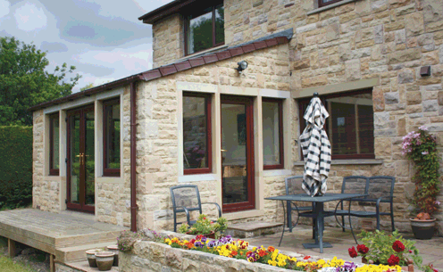 Stone Built Sun Room Extension and Patio